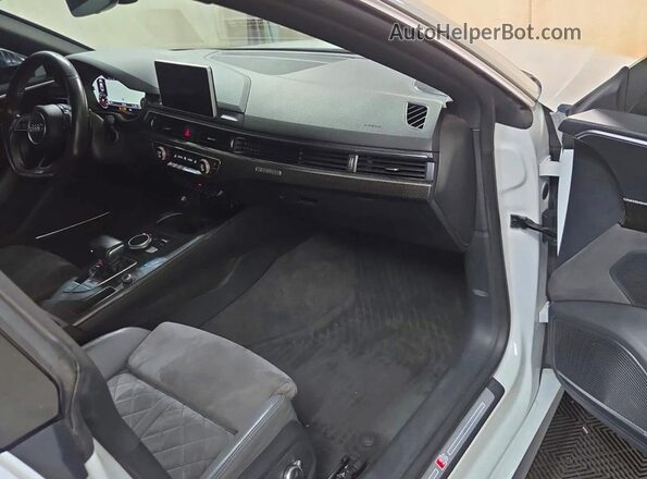 WAUC4CF52JA039705 2018 AUDI S5 White Vista de la etiqueta del VIN