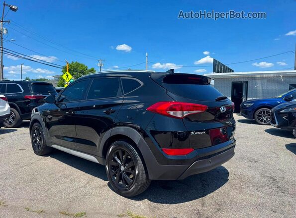 KM8J3CA44JU698147 2018 HYUNDAI TUCSON Black Задня права чверть