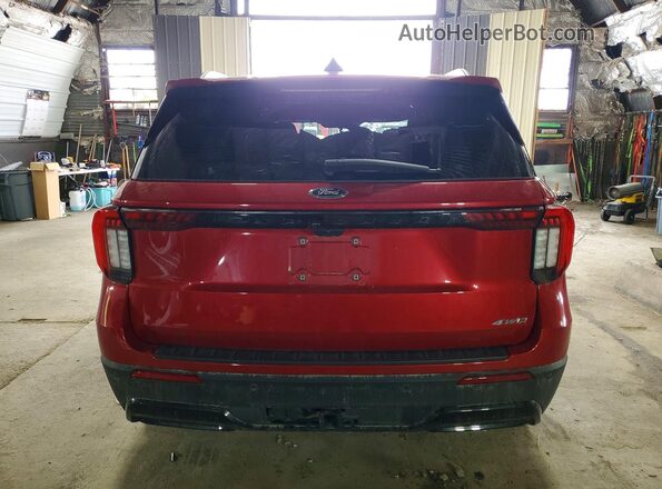 1FMUK8KHXSGC42491 2025 FORD EXPLORER Red წინა სალონის ხედი