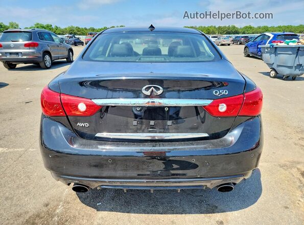 JN1EV7AR4HM835538 2017 INFINITI Q50 Black Вид салону спереду