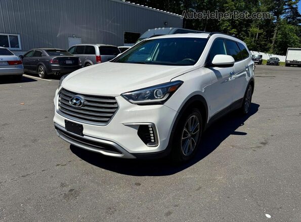 KM8SMDHF9HU173898 2017 HYUNDAI SANTA White Trasero izquierdo