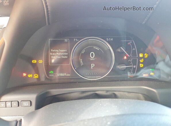 58AB21B12KU004050 2019 LEXUS ES Red Instrument cluster view
