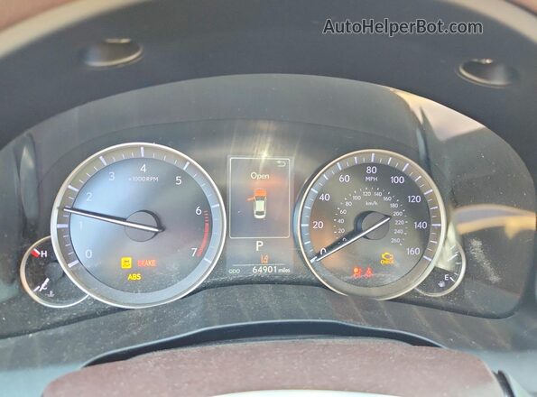 58ABK1GG0JU102795 2018 LEXUS ES Black Widok zestawu wskaźników