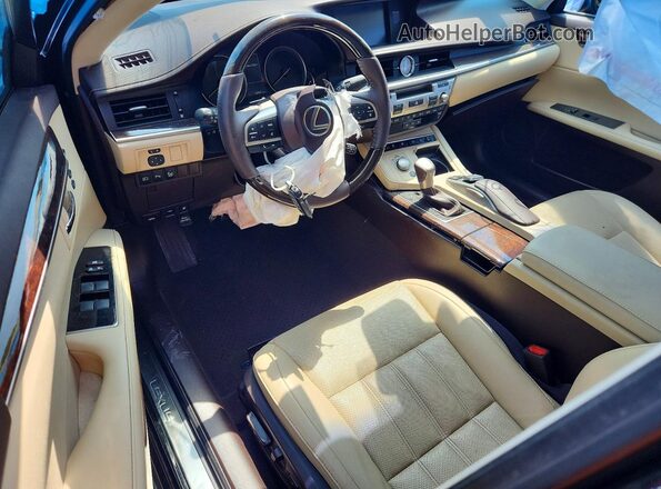 58ABK1GG0JU102795 2018 LEXUS ES Black Widok deski rozdzielczej