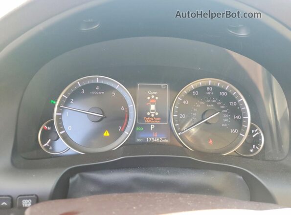 58ABK1GG1HU073852 2017 LEXUS ES Black Вид щитка приладів
