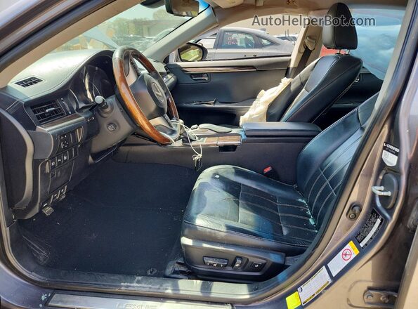 58ABK1GG2GU005400 2016 LEXUS ES Gray Widok wnętrza z przodu