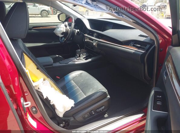 58ABK1GG2JU097504 2018 LEXUS ES 350 Red Widok wnętrza z przodu