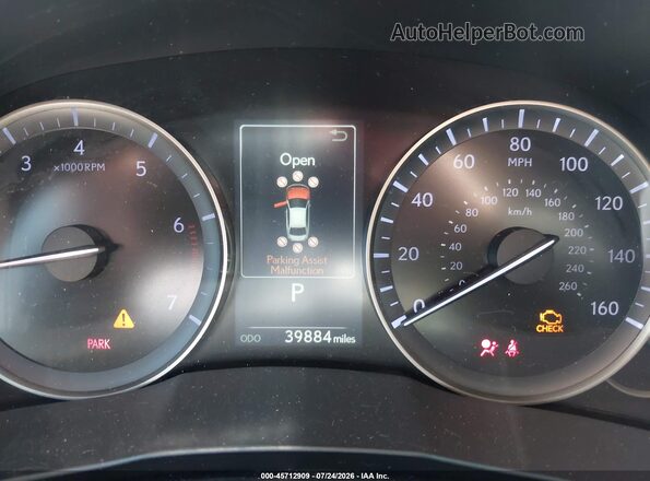 58ABK1GG2JU097504 2018 LEXUS ES 350 Red Widok tylnych siedzeń