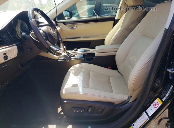 58ABK1GG3GU009892 2016 LEXUS ES Black Widok wnętrza z przodu