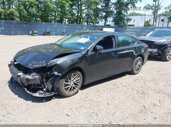 58ABK1GG3GU021864 2016 LEXUS ES 350 Black Առջևի ձախ երեք քառորդ տեսարան