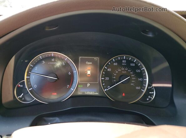 58ABK1GG4GU004636 2016 LEXUS ES Black Вид щитка приладів