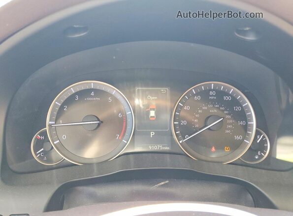 58ABK1GG4GU006855 2016 LEXUS ES Black Вид щитка приладів