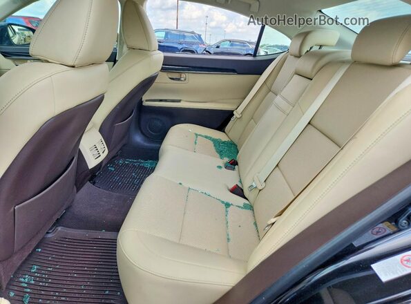58ABK1GG4GU011649 2016 LEXUS ES Black უკანა სავარძლების ხედი
