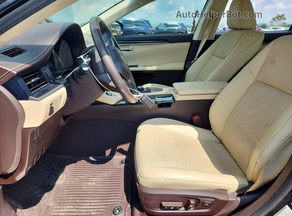 58ABK1GG4GU011649 2016 LEXUS ES Black წინა სალონის ხედი