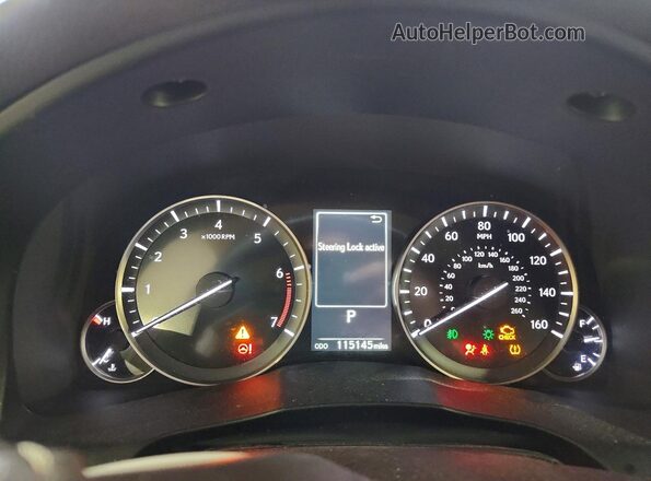58ABK1GG4GU026958 2016 LEXUS ES White Вид щитка приладів