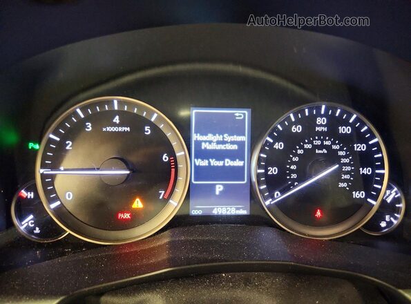 58ABK1GG5JU084522 2018 LEXUS ES Gray Widok zestawu wskaźników
