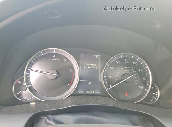 58ABK1GG6GU007909 2016 LEXUS ES Silver Vista del cuadro de instrumentos