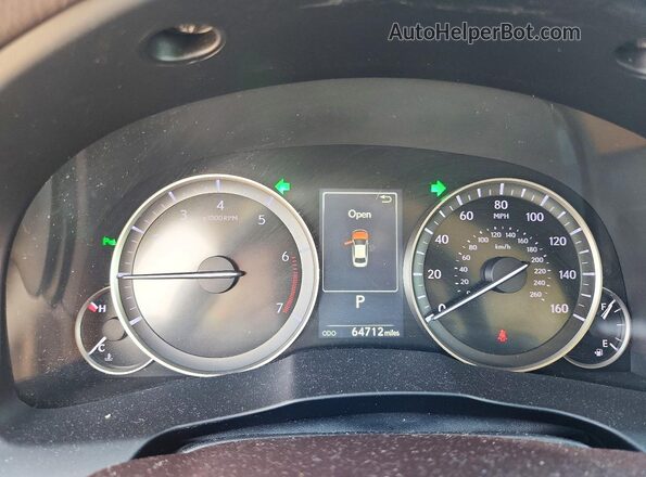 58ABK1GG6JU094976 2018 LEXUS ES White Вид щитка приладів