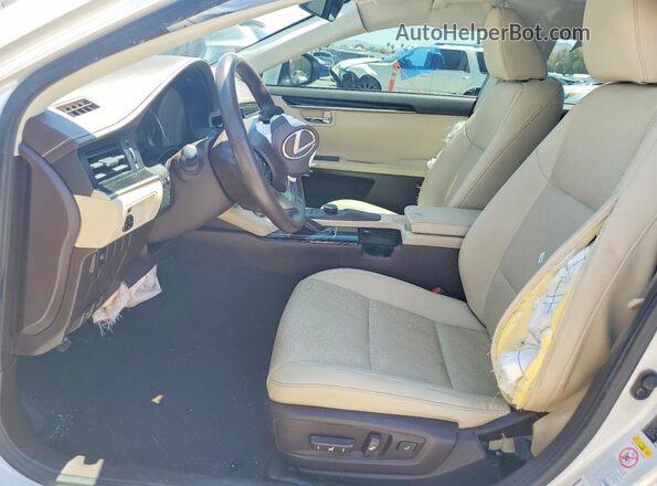 58ABK1GG7HU047675 2017 LEXUS ES White წინა სალონის ხედი