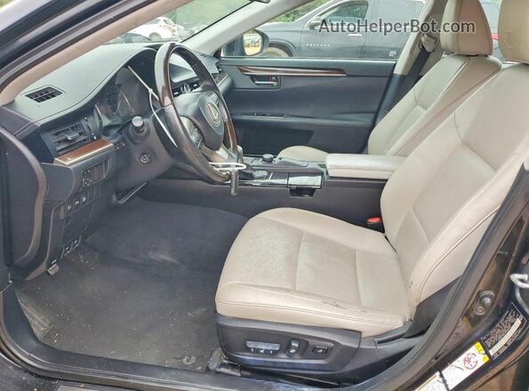 58ABK1GG7HU058238 2017 LEXUS ES Черный Вид салона спереди