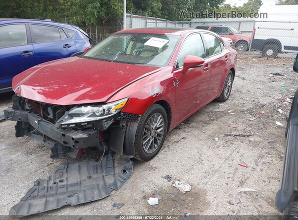 58ABK1GG7JU116841 2018 LEXUS ES 350 Red Front left