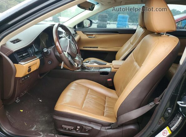 58ABK1GG8GU033640 2016 LEXUS ES Black Front interior view