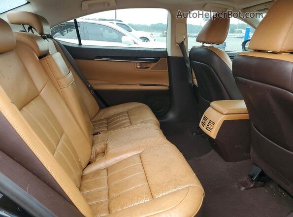 58ABK1GG8GU033640 2016 LEXUS ES Black Rear seats view