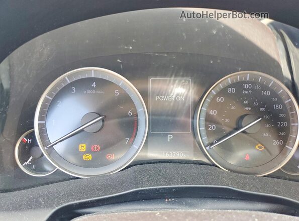 58ABK1GG8GU035159 2016 LEXUS ES Silver Vista del cuadro de instrumentos