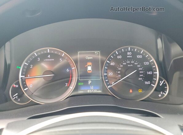 58ABK1GG8HU064288 2017 LEXUS ES Серебряный Вид щитка приборов