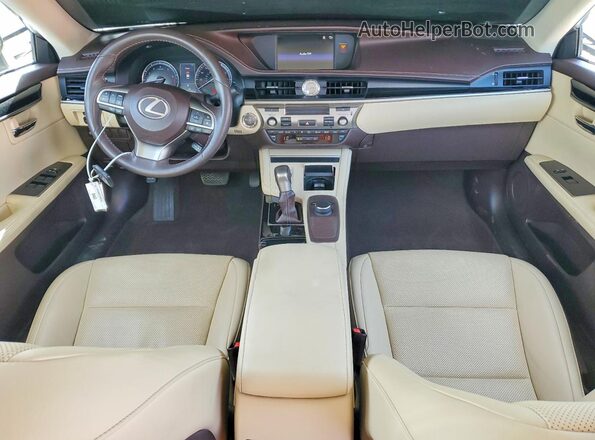 58ABK1GG8HU073685 2017 LEXUS ES Beige Dashboard view