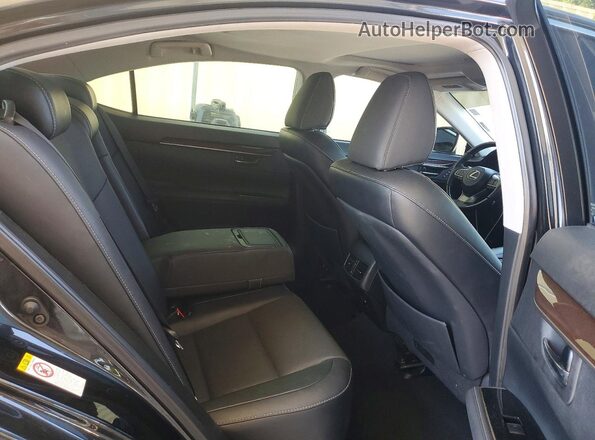 58ABK1GG8JU096129 2018 LEXUS ES Black Vista de los asientos traseros