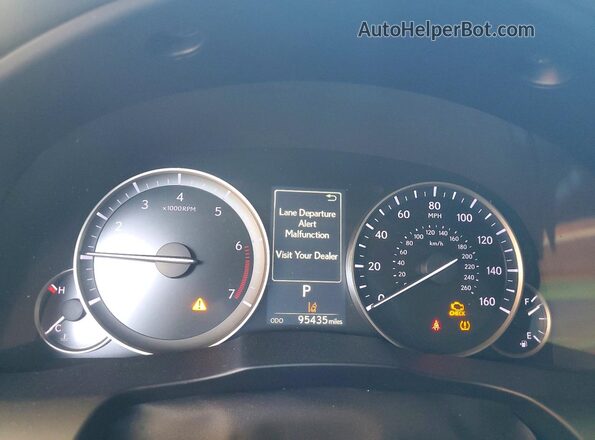 58ABK1GG8JU096129 2018 LEXUS ES Black Vista del cuadro de instrumentos