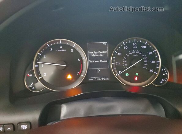 58ABK1GG9GU009749 2016 LEXUS ES Brown Instrument cluster view