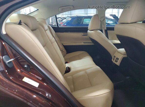 58ABK1GG9GU009749 2016 LEXUS ES Brown Rear seats view