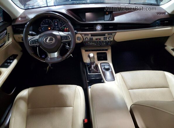 58ABK1GG9GU009749 2016 LEXUS ES Brown Dashboard view