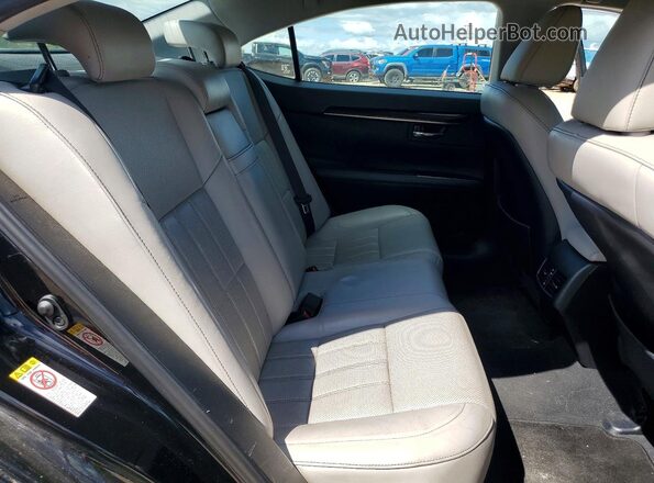 58ABK1GGXGU031730 2016 LEXUS ES Black Widok tylnych siedzeń