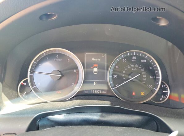 58ABK1GGXGU031730 2016 LEXUS ES Black Widok zestawu wskaźników