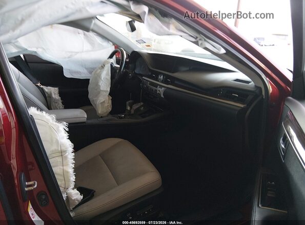 58ABK1GGXHU040302 2017 LEXUS ES 350 Red Vista interior delantera