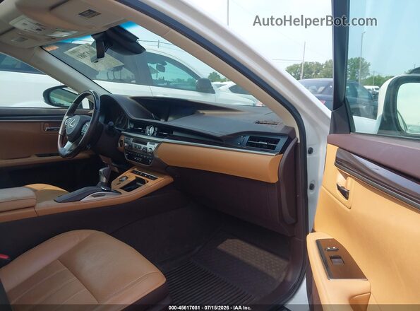 58ABK1GGXJU093166 2018 LEXUS ES 350 White Widok wnętrza z przodu