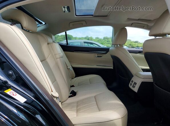 58ABK1GGXJU100648 2018 LEXUS ES Черный Вид задних сидений