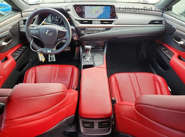 58ABZ1B10KU001563 2019 LEXUS ES White წინა პანელის ხედი