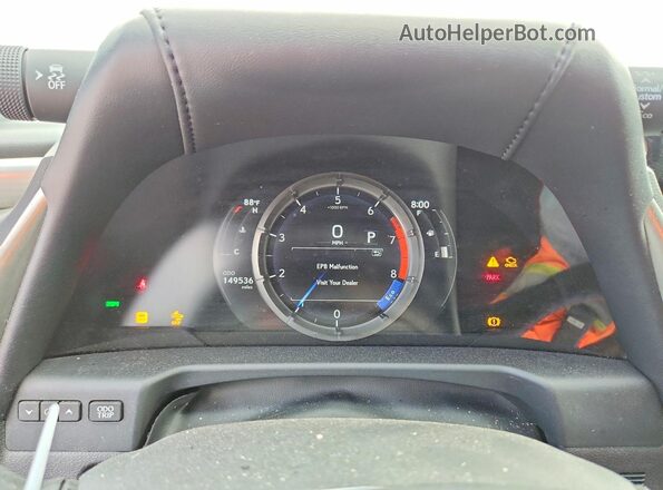 58ABZ1B10KU001563 2019 LEXUS ES White ხელსაწყოთა პანელის ხედი