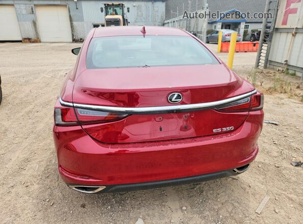 58ABZ1B10KU045403 2019 LEXUS ES Red Rear view