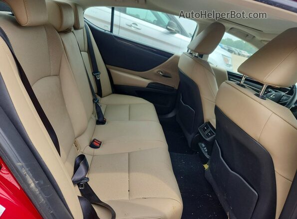 58ABZ1B10KU045403 2019 LEXUS ES Red Rear seats view