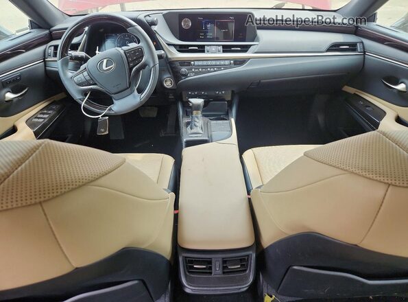 58ABZ1B10KU045403 2019 LEXUS ES Red Dashboard view
