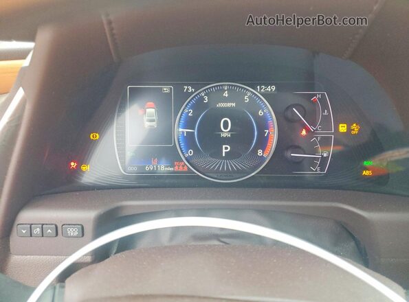58ABZ1B11KU034474 2019 LEXUS ES Белый Вид щитка приборов