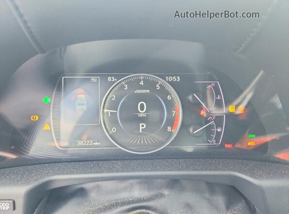 58ABZ1B11KU048004 2019 LEXUS ES Gray ხელსაწყოთა პანელის ხედი