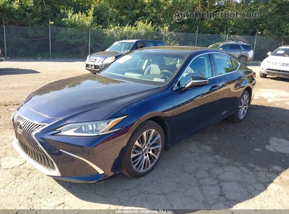 58ABZ1B13KU044469 2019 LEXUS ES 350 Blue Vista tres cuartos delantera izquierda
