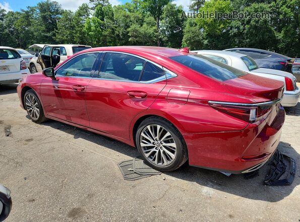 58ABZ1B14KU014221 2019 LEXUS ES Red Rear left