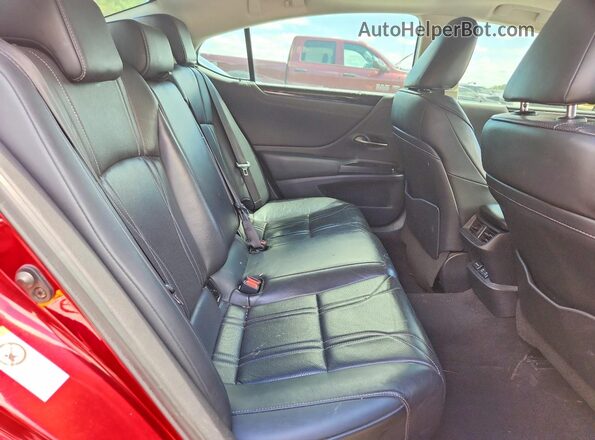 58ABZ1B14KU014221 2019 LEXUS ES Red Rear seats view
